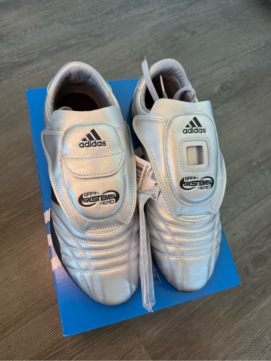 NWT Adidas Men’s Size 10 Techwondo Brain Dead Shoes Silver Black Taekwondo Rare!